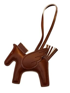 Brown Pegasus Charm Bag Accessory